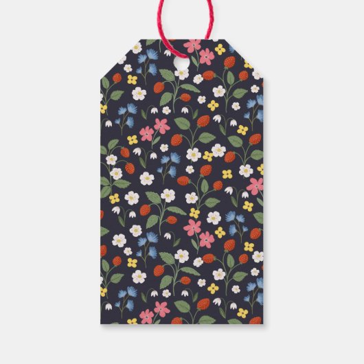 Aardbei marine dank u Gift Label Cadeaulabel (Achterkant)