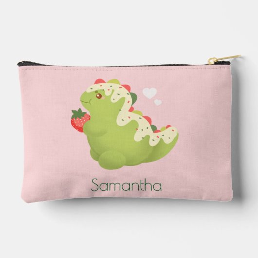 Aardbei Matcha Dinosaur Etui (Achterkant)