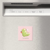 Aardbei Matcha Dinosaur Magneet (Insitu (Vaatwasser))