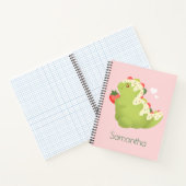 Aardbei Matcha Dinosaurus  Notitieboek (Binnen)