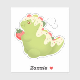 Aardbei Matcha Dinosaurus  Sticker