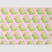 Aardbei Matcha Dinosaurus Tissuepapier (Voorkant)