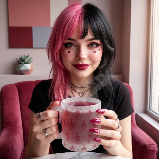 Aardbei Matglas Koffiemok
