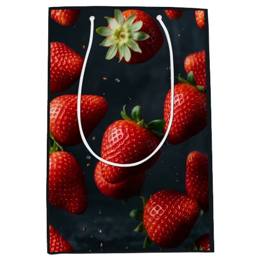 Aardbei Medium Cadeauzakje (Voorkant)