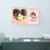 Aardbei Meisje Berry Eerste 1e Verjaardag Foto Spandoek (Beurs)