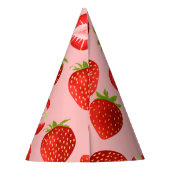 Aardbei Meisje Verjaardagsfeest| Berry Sweet Feesthoedjes (Achterkant)