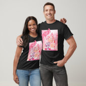 Aardbei Melk Dabbing Koe Cute T-shirt (Unisex)