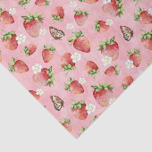 Aardbei met vlinder tissuepapier (Detail)