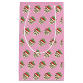 Aardbei met witte chocolade klein cadeauzakje (Voorkant)