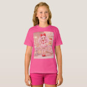 Aardbei Milkshake Kawaii Doll T-shirt (Voorkant volledig)