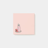 Aardbei Milkshake retro roze Post-it® Notes (Voorkant)