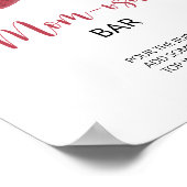 Aardbei - mimosa bar baby shower poster (Hoek)