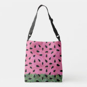 Aardbei Modieuze Fruit Zomer Canvas tas (Achterkant)