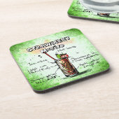 Aardbei Mojito Drink Recipe Drankjes Onderzetter (Linkerzijde)