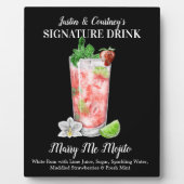 Aardbei Mojito • PERSOONLIJKE Handtekening Drank Fotoplaat (Voorkant)