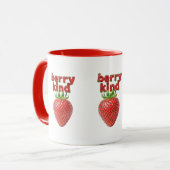 Aardbei Mok | Schattigee Positieve Quote Koffie (Voorkant links)