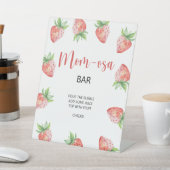Aardbei \ Mom-osa bar Reclamebord Met Voetstuk (Insitu)