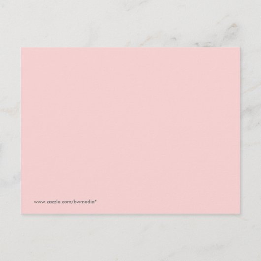 Aardbei Monogram Foto geboortedatum Aankondigingskaart (Achterkant)