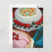 aardbei & munt briefkaart (Voorkant / Achterkant)