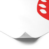 Aardbei naadloos patroon. Illustratie in vintage s Poster (Hoek)