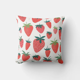 Aardbei naadloos patroon kussen
