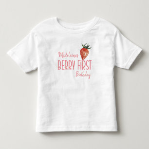 Aardbei Naam 1e Bes Eerste Verjaardag   Kinder Shirts