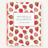 Aardbei Naam Notitieboek (Voorkant)