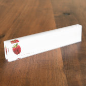 Aardbei Naambordje (Zijkant)
