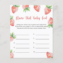 Aardbei - Noem dat baby Food douche spel