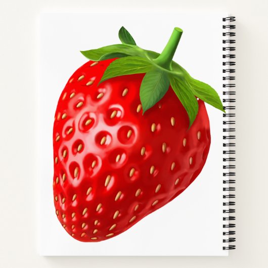 Aardbei Notitieboek (Achterkant)