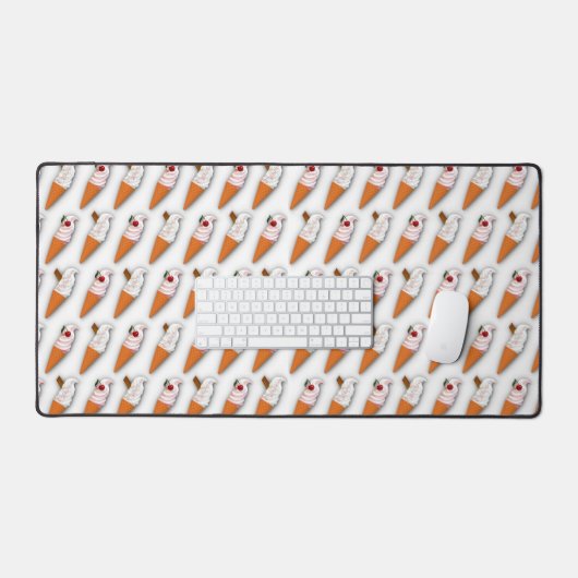 Aardbei of vanille? Wit Bureaumat (Keyboard & Muis)