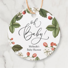 Aardbei Oh Baby Favor Bedankjes Labels