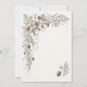 Aardbei & Olijf Botanisch Kaart (Achterkant)