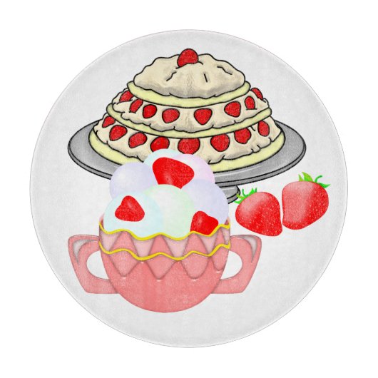 Aardbei Overdrive Snijplank (Voorkant)