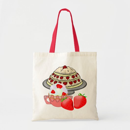 Aardbei Overdrive Tote Bag (Voorkant)