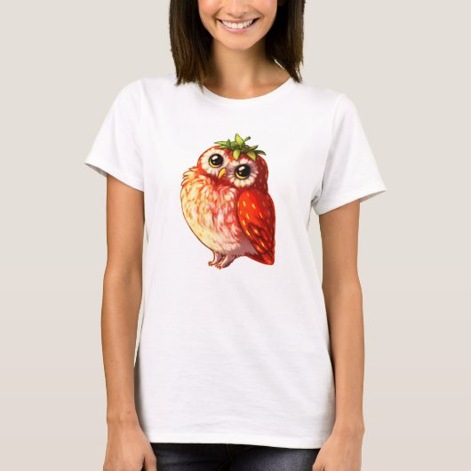 Aardbei Owl Shirt (Voorkant)