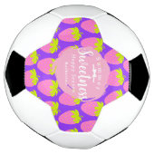 Aardbei Paarse Voetbal (Gedraaid)