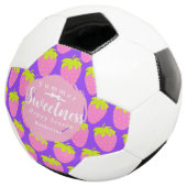 Aardbei Paarse Voetbal (Drie kwart)