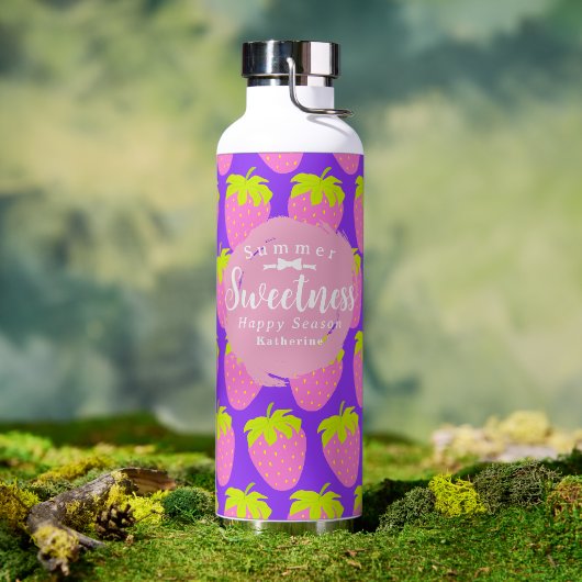 Aardbei Paarse Waterfles (Buiten)