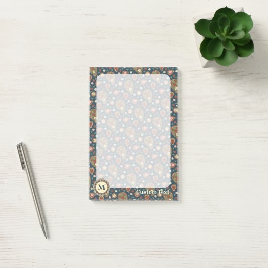 Aardbei Paisley Pattern Post-it Notes (Kantoor)