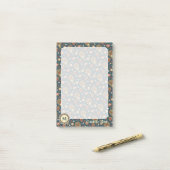 Aardbei Paisley Pattern Post-it Notes (Op bureau)
