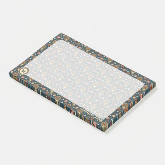 Aardbei Paisley Pattern Post-it Notes (Schuin)