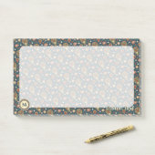 Aardbei Paisley Pattern Post-it Notes (Op bureau)