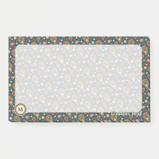 Aardbei Paisley Pattern Post-it Notes (Voorkant)
