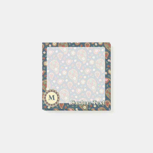 Aardbei Paisley Pattern Post-it Notes (Voorkant)