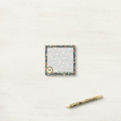 Aardbei Paisley Pattern Post-it Notes (Op bureau)