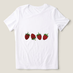Aardbei Paneel Tri-Blend Shirt