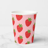 Aardbei Papieren Bekers (Achterkant)