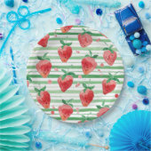 Aardbei Papieren Bordje (Feest)