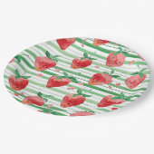 Aardbei Papieren Bordje (Gekanteld)